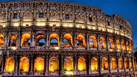 The Great Colosseum Architecture Building Ancient Rome Hd Wallpaper