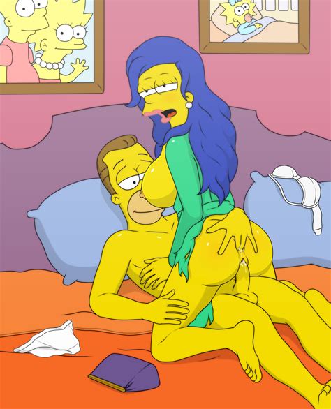 Week 6 Commission №1 Mystic101 Marge Simpson And Herbert Powell By