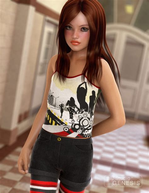 Girls Young 3d Model Animation