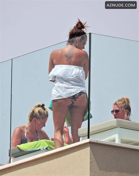 Caroline Flack Sexy And Topless Radio Presenter Seen At Her Hotel Balcony