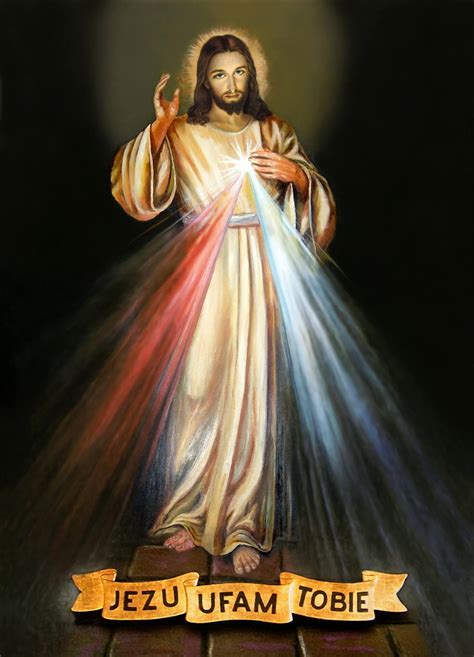 Reprodukcja Obrazu Miłosierdzia Bożego „jezu Ufam Tobie” Adolf Hyła