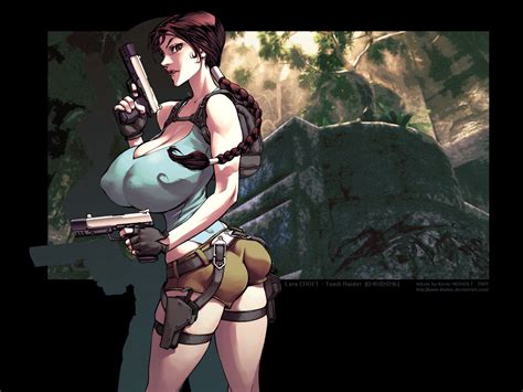 Lara Croft Tomb Raider Drawn By Kevin Herault Danbooru