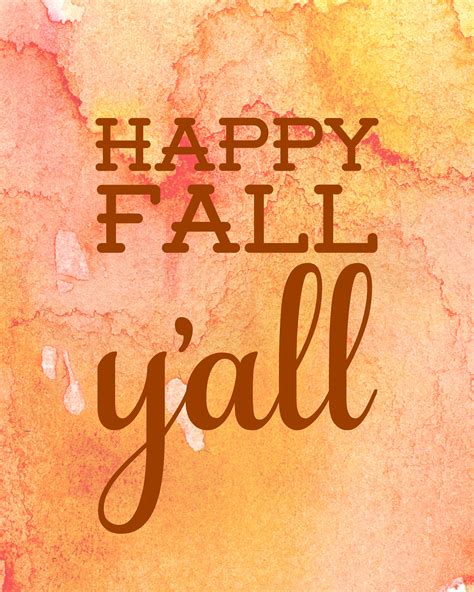 Happy Fall Y'all Free Printable | Happy fall, Free printable and Autumn
