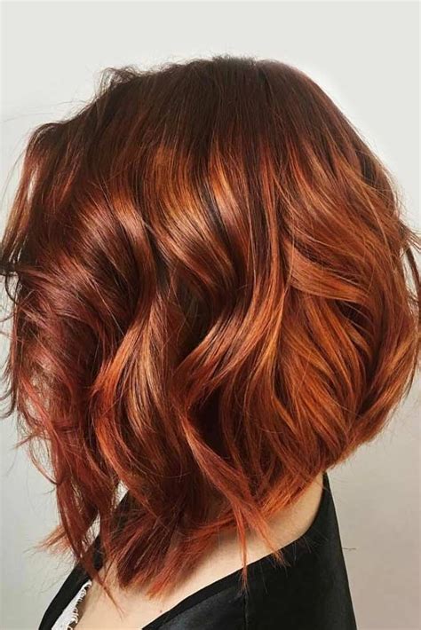Shoulder length red hairstyles for short hair. Pin on hair