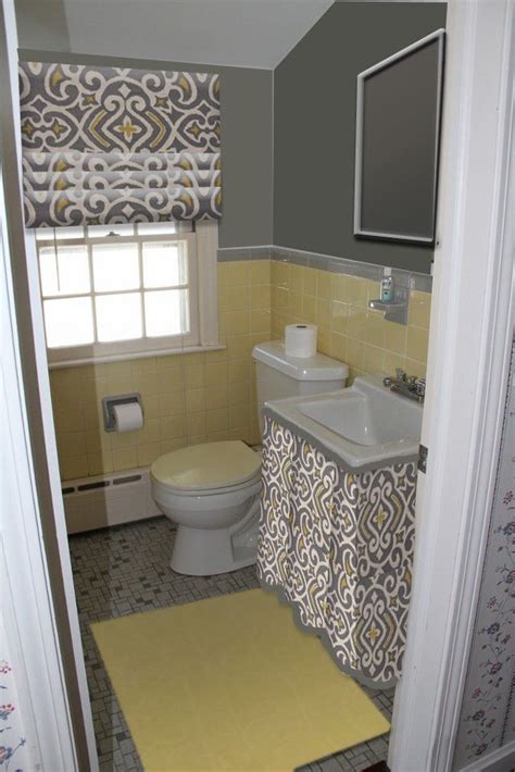 20 Yellow Tile Bathroom Makeover