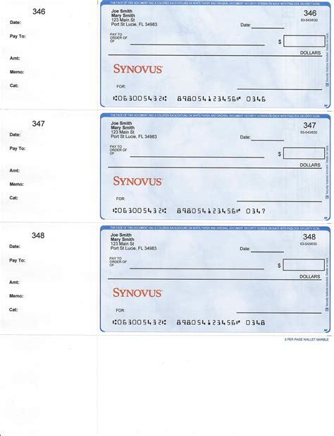 Pre Printed Personal Checks Standard Printchecks Pro