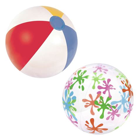 2 Pack 20 Intex Beach Balls H2o Go Pool Party Bundle Multi