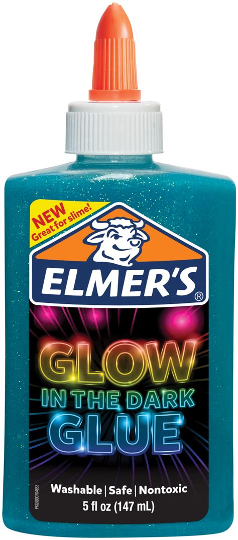 Elmers Glow In The Dark Liquid Glue 5oz Blue Ebay