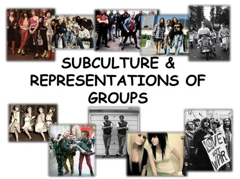 Ppt Subculture And Representations Of Groups Powerpoint Presentation
