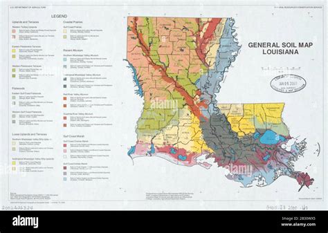 General Soil Map Louisiana Stock Photo Alamy