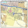 Aerial Photography Map of Loma Linda, CA California