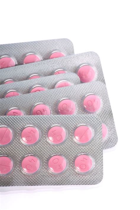 Packet Of Pink Pills Stock Photo Image Of Painkiller 88656582