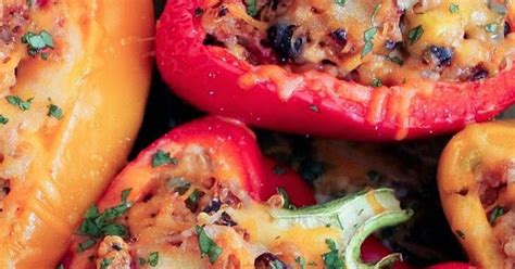 Health Is Wealth Journal Southwestern Turkey And Quinoa Stuffed Peppers