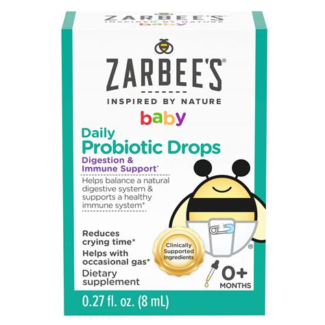 Zarbees Baby Probiotic Drops Daily Digestive Immune Support