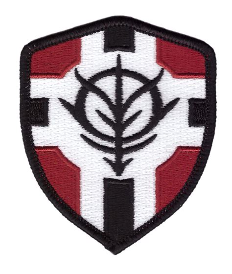 Gundam Zeon Principality Flag Shield Costume Iron On 3 Etsy