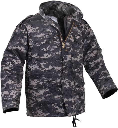 Subdued Urban Digital Camouflage Military M 65 Field Coat Army M65