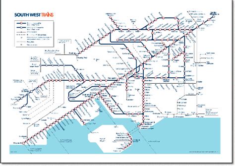 South West Train Map