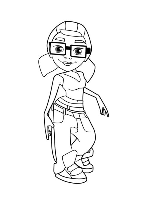 Subway Surfers Jake Coloring Pages
