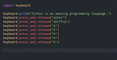 Simulate Keyboard Inputs In Python Delft Stack