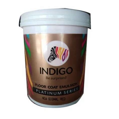 High Sheen Indigo Platinum Series Floor Coat Emulsion Paint Packaging