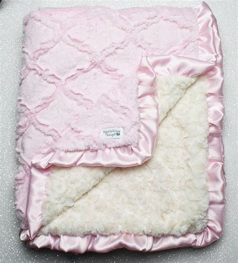 Minky Blanket Baby Girl Blanket For Girl Primrose Luna Etsy Baby