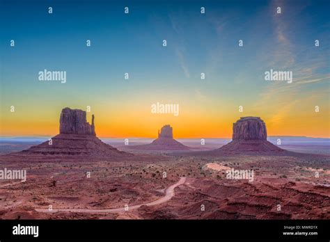 Monument Valley Arizona Usa At Dawn Stock Photo Alamy