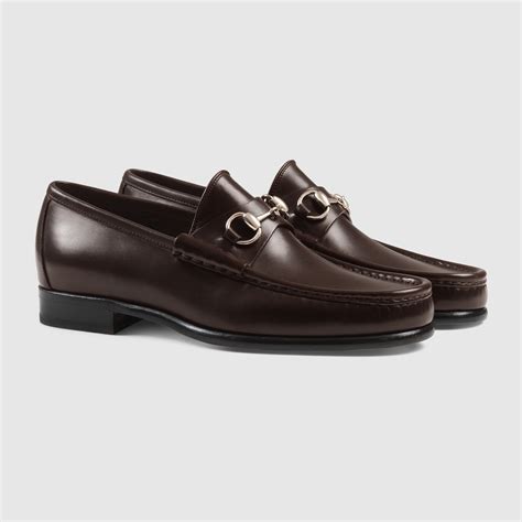 Horsebit Leather Loafer Gucci Mens Moccasins And Loafers 015938102200028