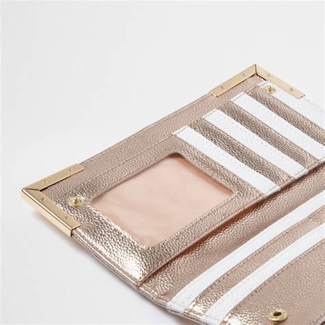 Rose gold metal corner slim foldout purse - Purses - Bags & Purses - women | Womens purses 