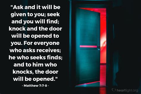Matthew 7 7 8 — Verse Of The Day For 07 07 2016
