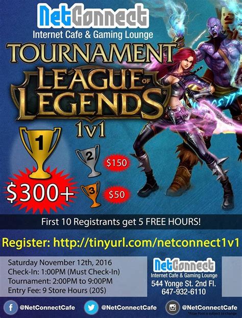 Torontos Net Connect Cafe 1v1 League Of Legends Lan Tournament 600