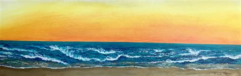 OCEAN BREEZE large seascape original acrylic painting | Blue painting, Ocean breeze, Artist studio