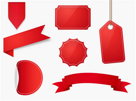 Red Price Tag Vector Art Icons And Graphics For Free Download