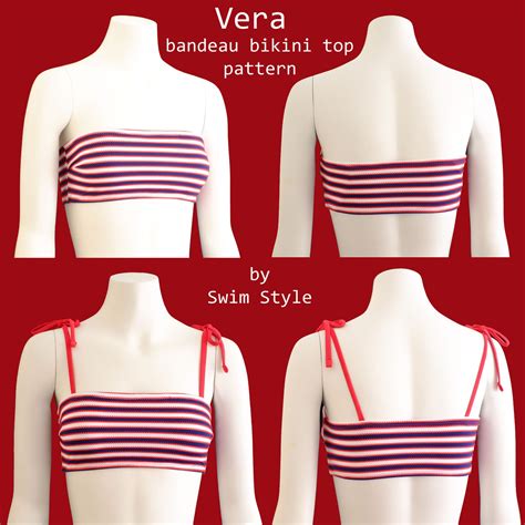 Easy Separates Bandeau Bikini Top Sewing Pattern Pdf Bikini Etsy