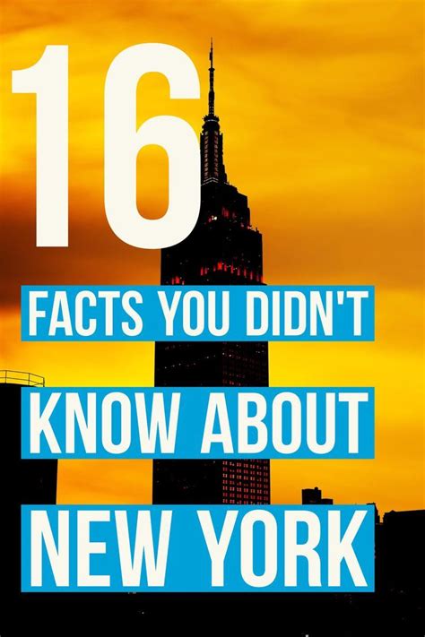 16 Facts You Didnt Know About New York Facts You Didnt Know North