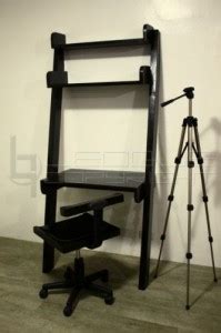 Gold metal and glass milayan bathroom wall shelf. "GIGA" Ladder-style Computer, Laptop, Study Table : Leoque ...