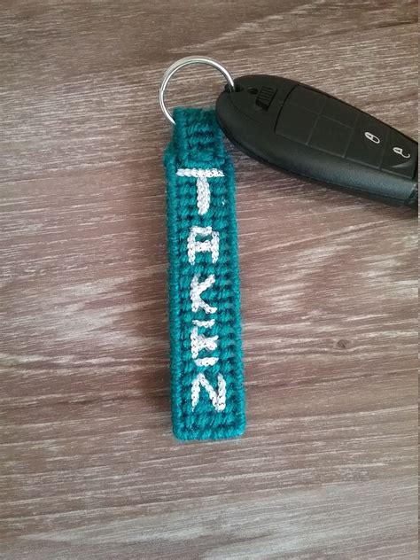 Monogram keychain initial keychain, custom key chain boyfriend gift, keychain dad keychain key ...