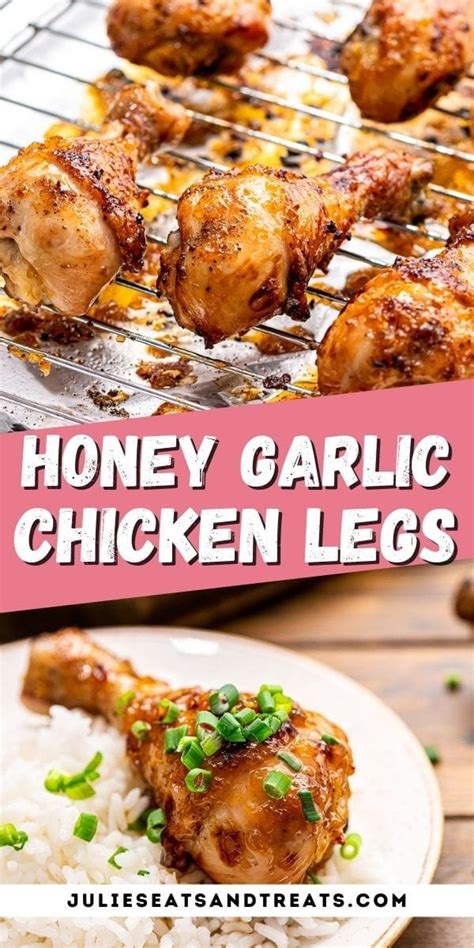 honey garlic chicken drumsticks baked julie s eats and treats