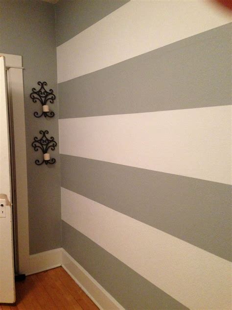 Diy Stripes On One Wall Home Wall Painting Wall Art Horizontal