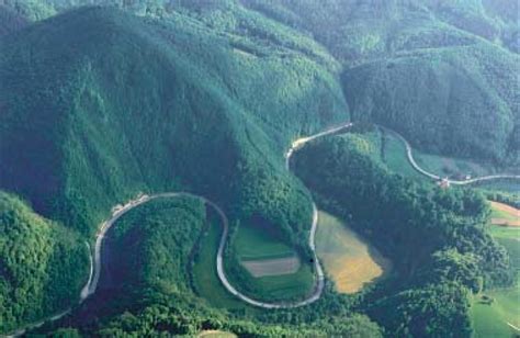 Picturesque Entrenched Meanders Of The Mirna River In The Low Kr Ko