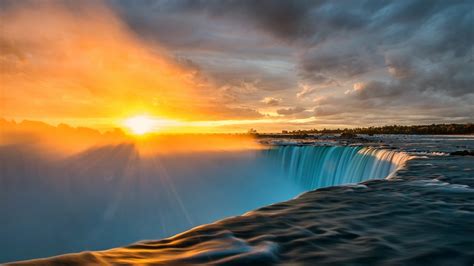Gorgeous hd wallpapers and backgrounds. landscape, Sun, Waterfall Wallpapers HD / Desktop and ...
