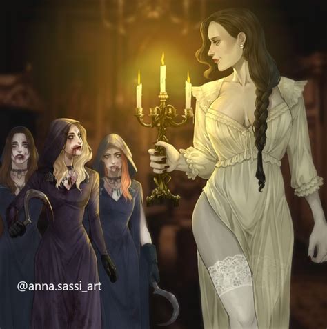 Fan Art Feature Resident Evil Village Lady Dimitrescu And Daughters