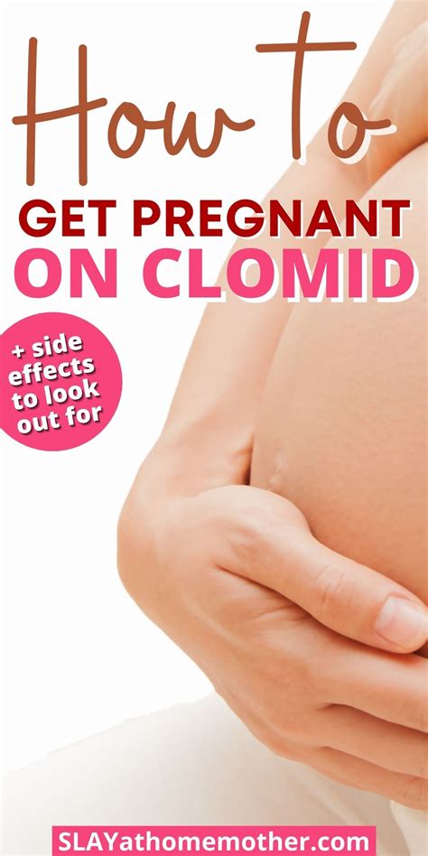 How To Take Clomid While Trying To Get Pregnant Slay At Home Mother