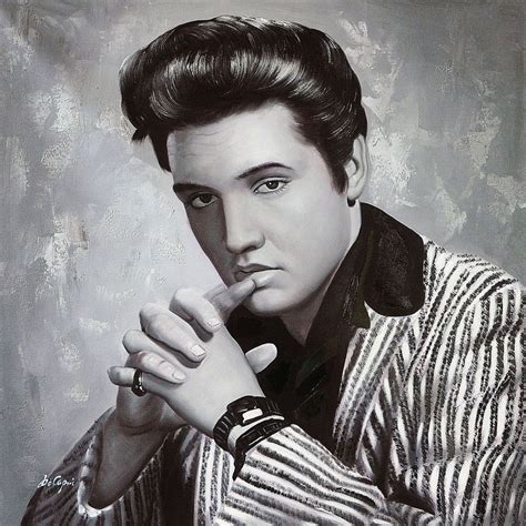 Elvis Presley Portrait Oil Painting By Di Capri Artfinder