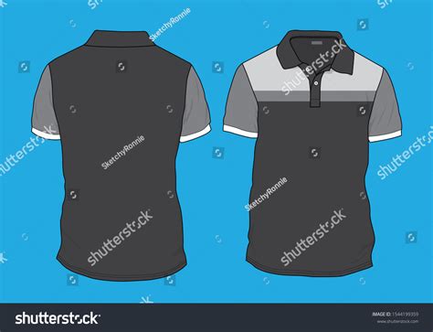 Polo Shirt Template Design Mockup Stock Vector Royalty Free