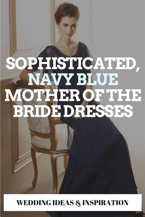 Sophisticated Navy Blue Mother Of The Bride Dresses