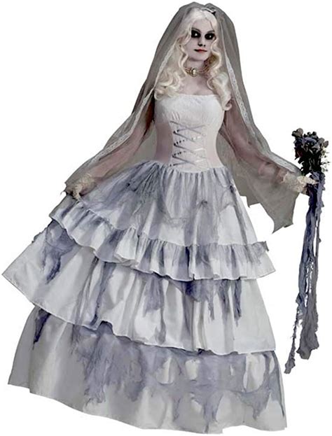 Forum Novelties Womens Deluxe Victorian Ghost Bride Costume Multi