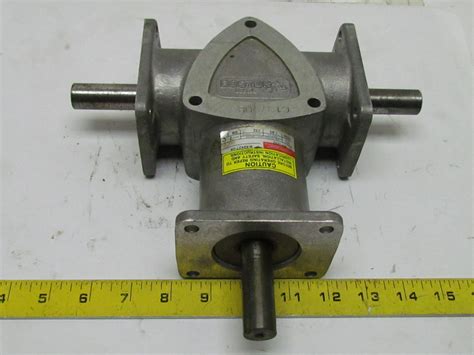 Boston Right Angle Spiral Bevel Gear Drive Gearbox 21 Ratio 183hp
