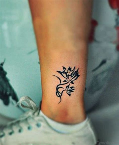 35 Cute Lotus Tattoos On Ankle Tattoo Designs