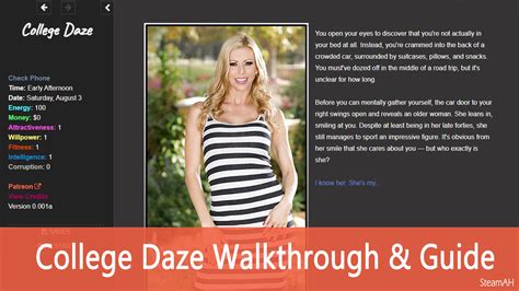 College Daze Walkthrough Guide Steamah