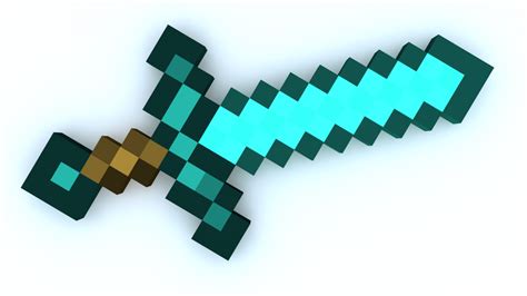 Diamond Sword Free 3d Model In Melee 3dexport